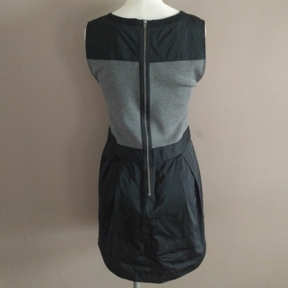 Theory Sz 8 Dristi Combo Dress Wool Blend Mini - Picture 7 of 8